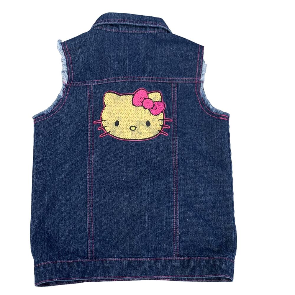 Hello Kitty Denim Vest GIRLS SIZE 6